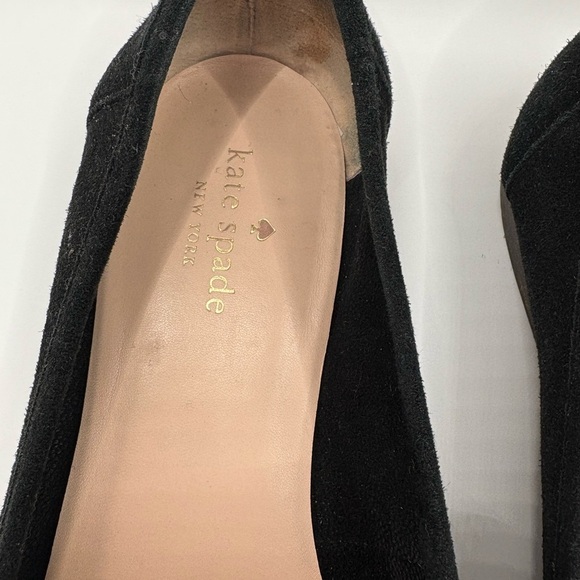 KATE SPADE Cosetta Too Black Suede Bow Loafers - Picture 3 of 10